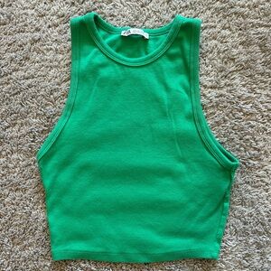 Zara Vibrant Green Tank Top
